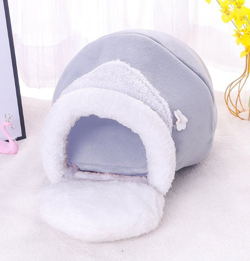 3-in-1 Cat & Dog Cave Bed | Soft Cozy Pet House with Removable Cushion - Victoria´s Pets Boutique